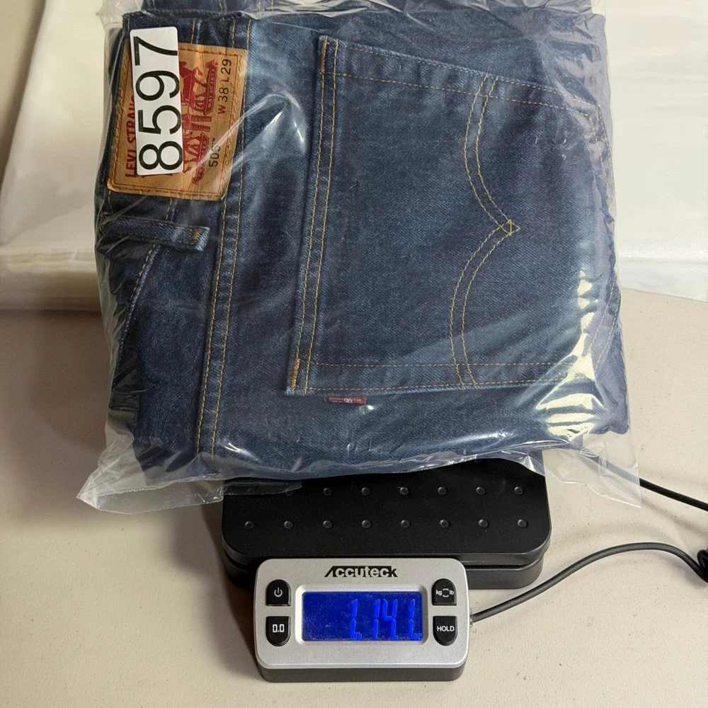 Levi's 505 Regular Fit‎ Jeans Mens W38 L29 Dark Wash Denim Blue Classic
